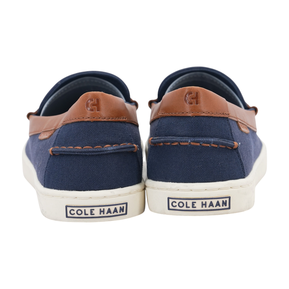 Navy Slip-On Dress Shoes