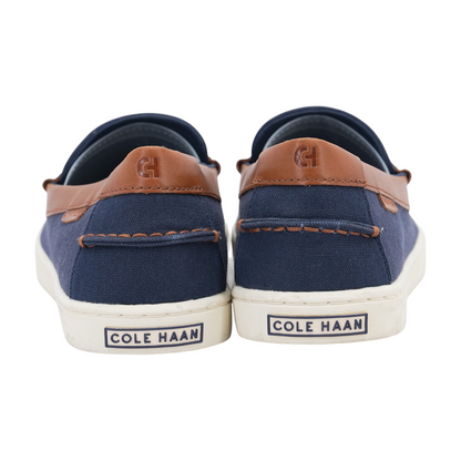 Navy Slip-On Dress Shoes