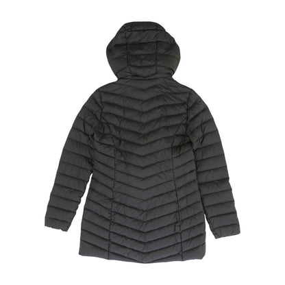 Black Solid Puffer Jacket