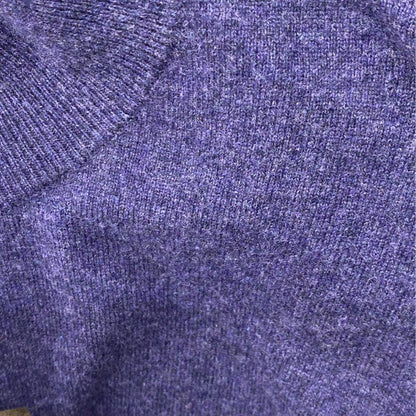Purple Artison Crafted Cashmere Flex Quarter-Zip Pullover