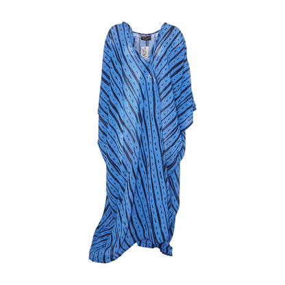 Blue Striped Cover-Up
