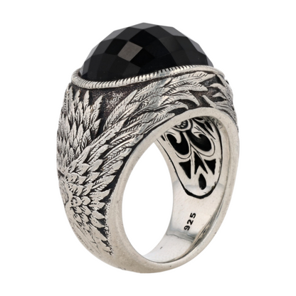 Sterling Silver Onyx Statement Ring