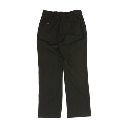 Black Striped Regular Pants