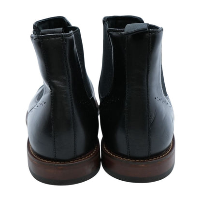 Black Leather Ankle Boots