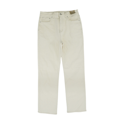 Beige Straight Jeans