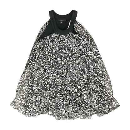 Black Polka Dot Sleeveless Blouse