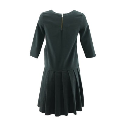 Black Solid Mini Dress