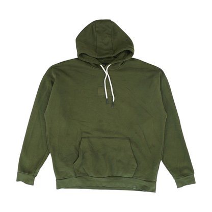 Green Solid Hoodie Pullover