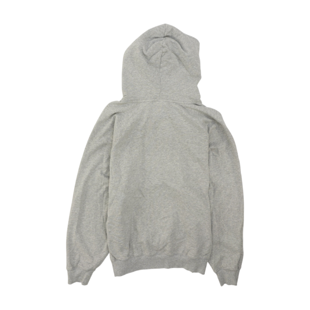Gray Solid Hoodie Pullover