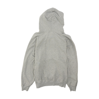 Gray Solid Hoodie Pullover