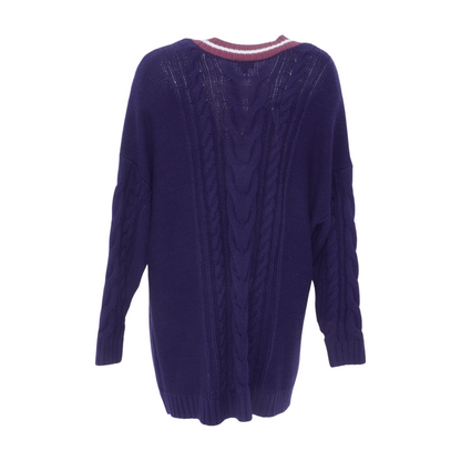 Navy Plus Cardigan Sweater