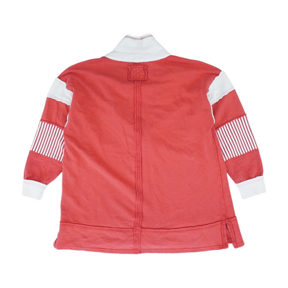 Red Solid Sweatshirt Pullover