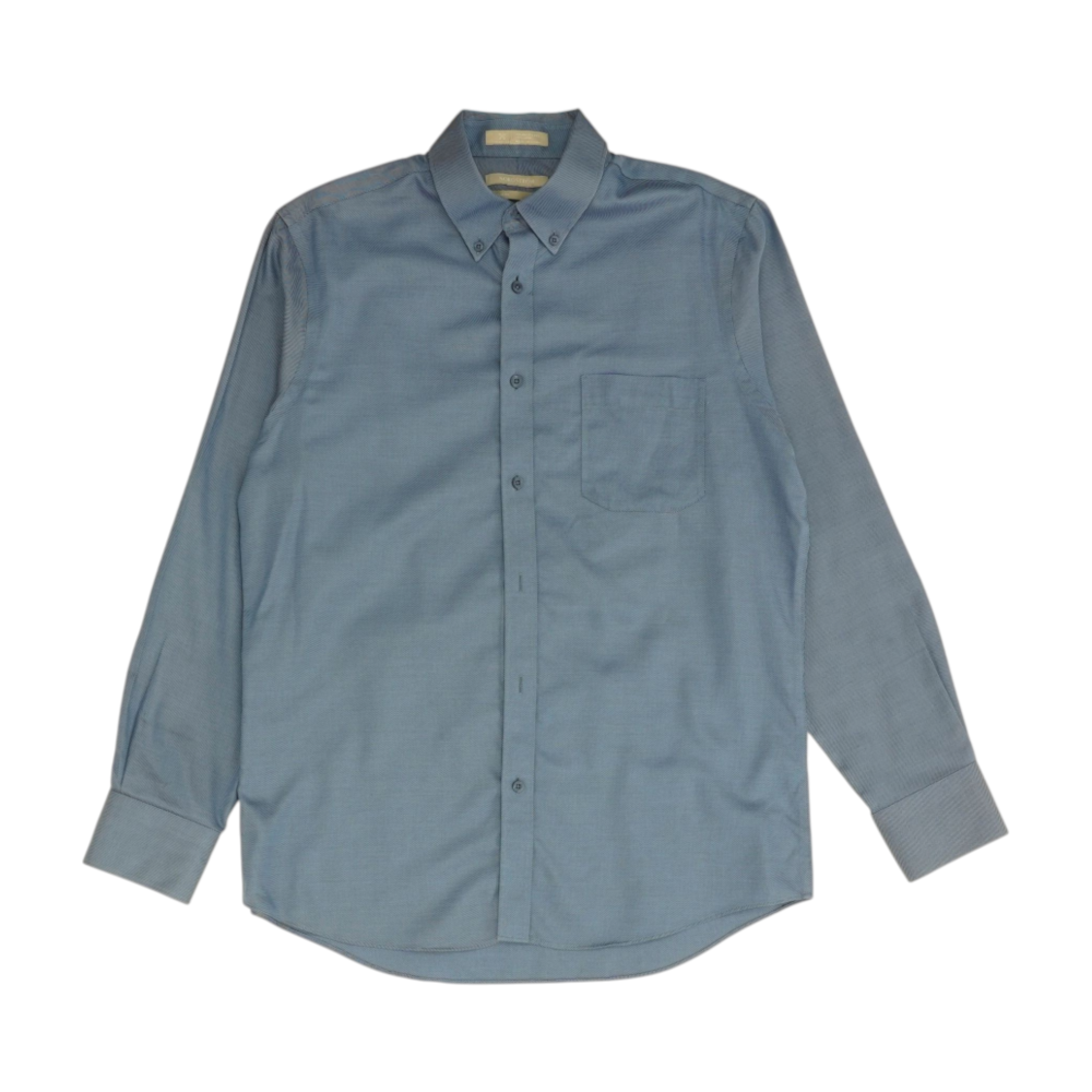 Blue Striped Long Sleeve Button Down