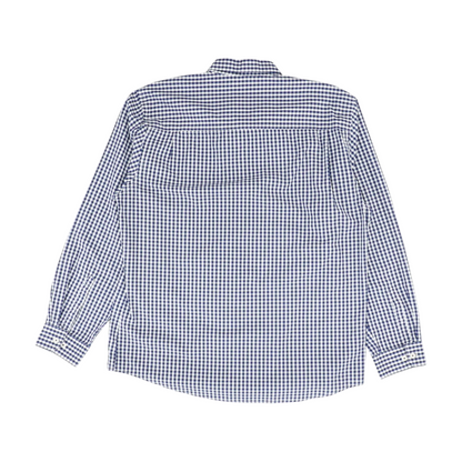 Blue Plaid Long Sleeve Button Down