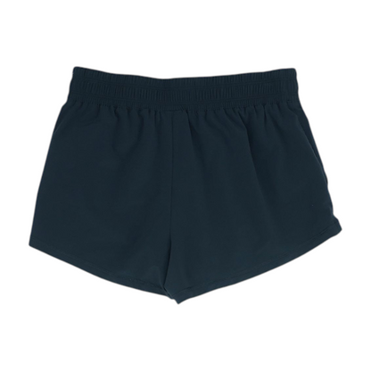 Black Solid Active Shorts