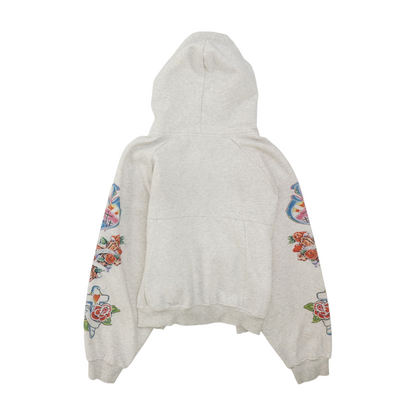 Gray Print Active Jacket