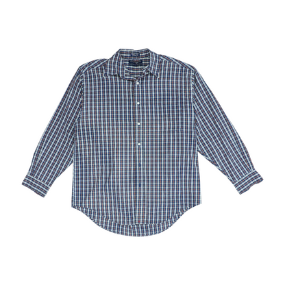 Multi Plaid Long Sleeve Button Down