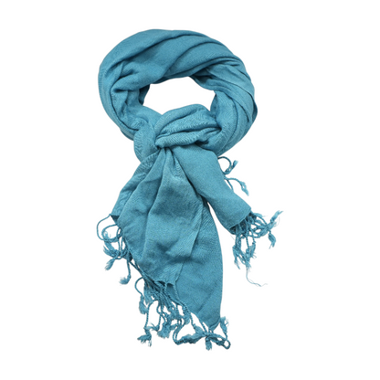 Blue Viscose Scarf