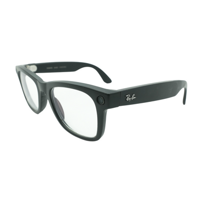 Black Wayfarer Smart Glasses