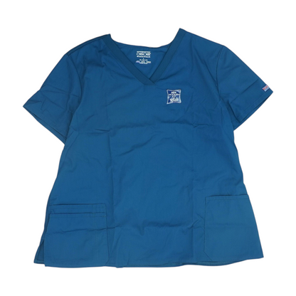 Teal Plus Scrub Top