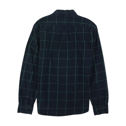 Navy Check Flannel Button Down