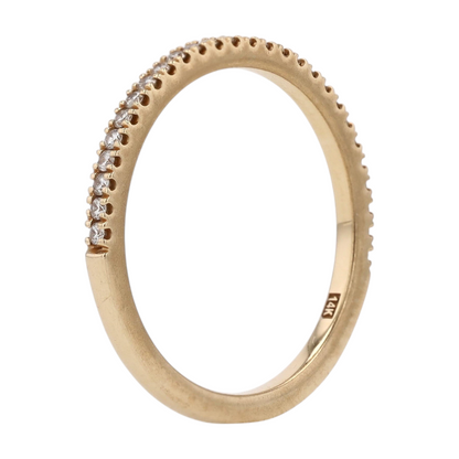 14K White Gold Diamond Band Ring