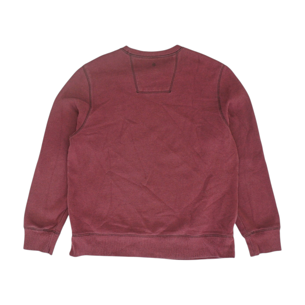 Maroon Solid Sweatshirt Pullover