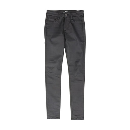 Navy Solid Five Pocket Pants