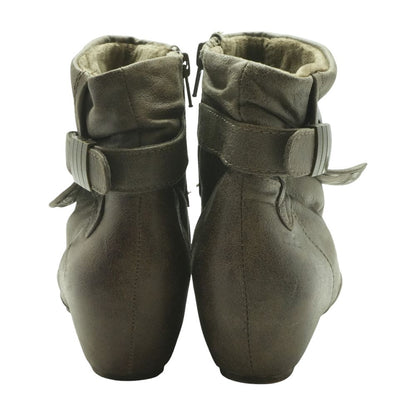 Bronze Ankle Boots