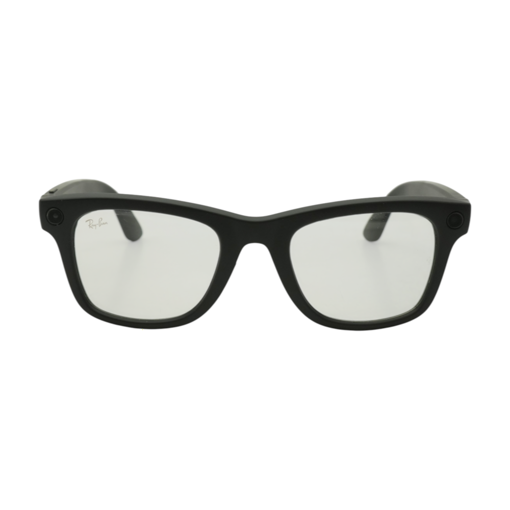 Black Wayfarer Smart Glasses