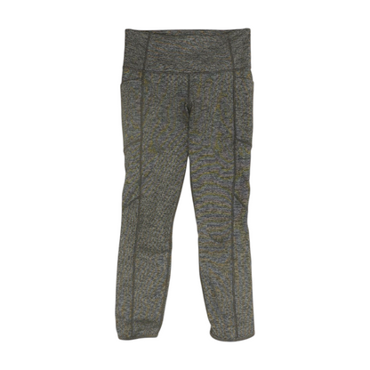 Charcoal Striped Active Leggings