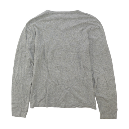 Gray Solid Pullover Sweater