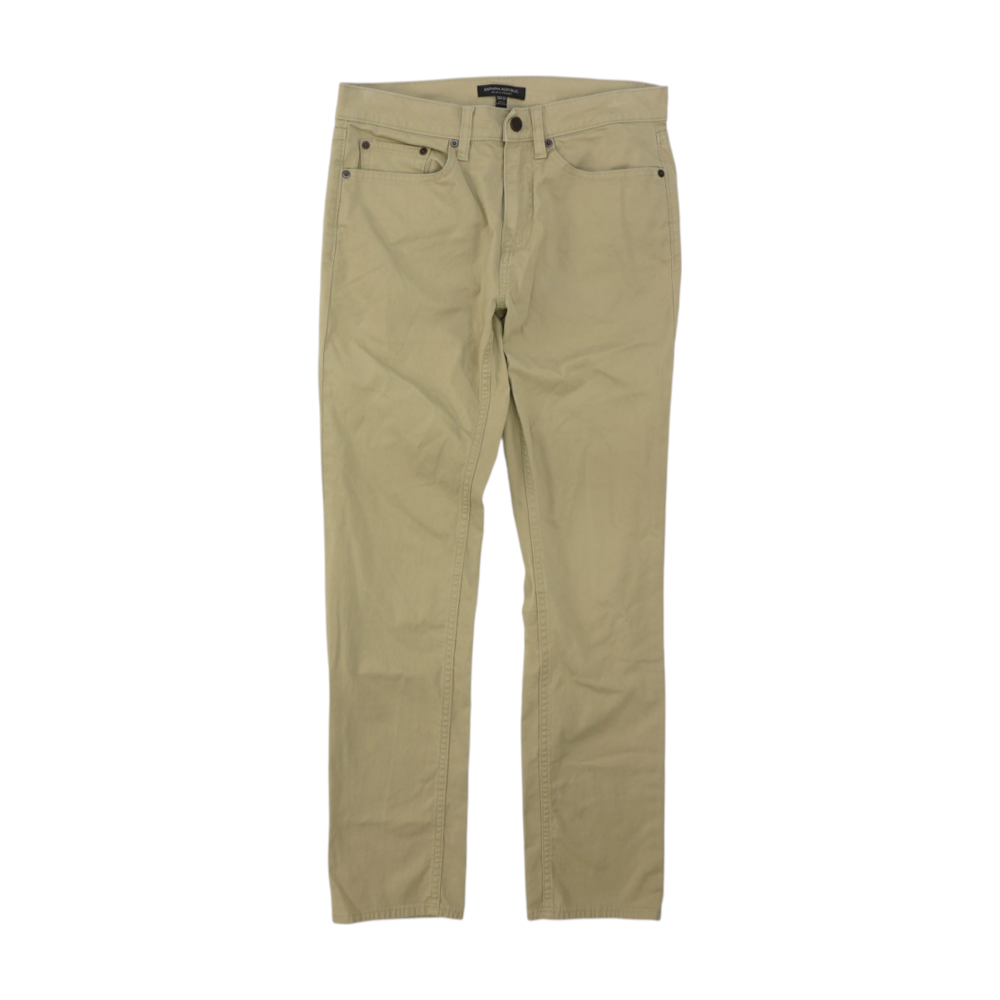 Beige Slim Pants