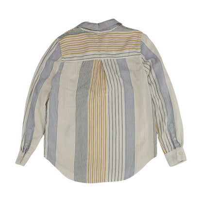 Multi Striped Long Sleeve Blouse
