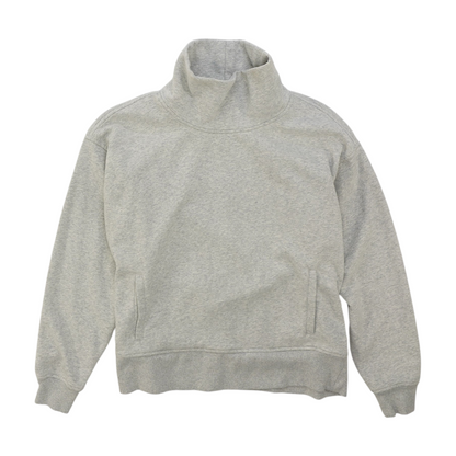 Gray Solid Sweatshirt Pullover