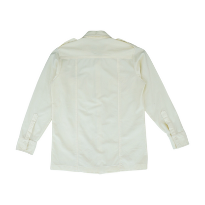 Vintage Yellow Solid Long Sleeve Button Down