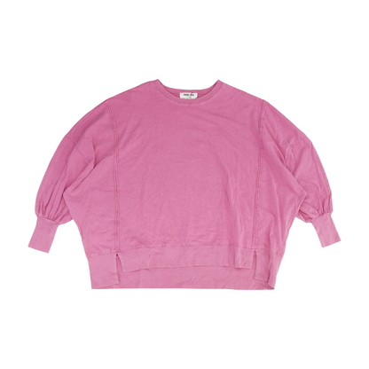 Pink Solid Sweatshirt Pullover