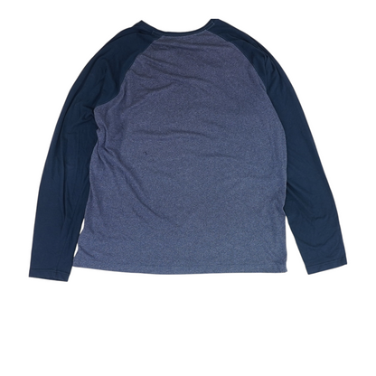 Navy Color Block Active T-Shirt
