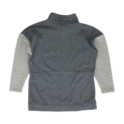 Gray Solid Sweatshirt Pullover