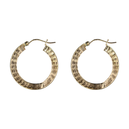 10K Yellow Gold Hoop Earrings