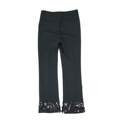 Black Solid Pants