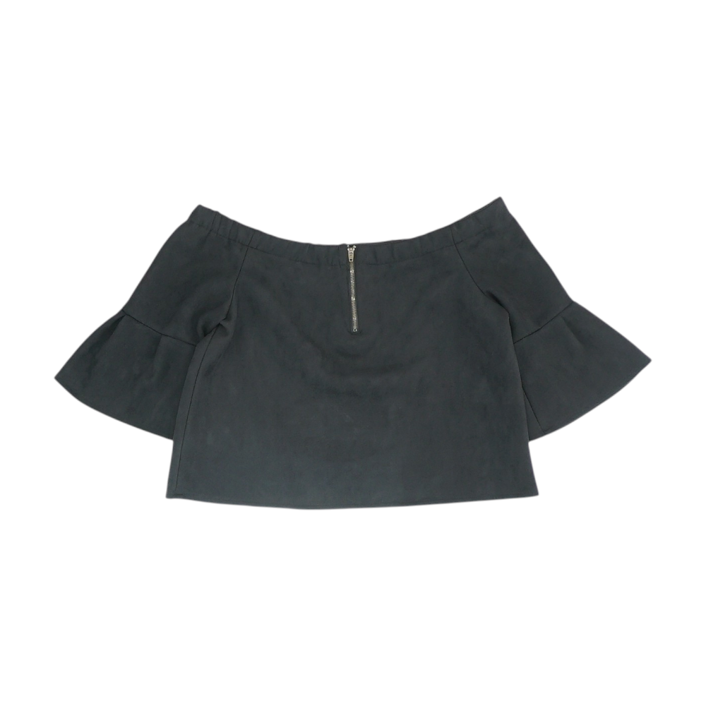 Black Cropped Blouse