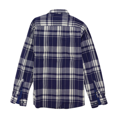Purple Plaid Long Sleeve Button Down