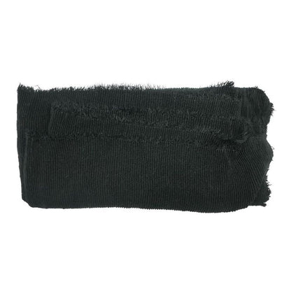 Black Striped Acrylic Scarf
