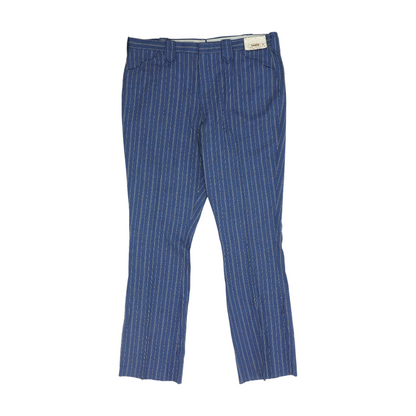 Blue Striped Regular Pants
