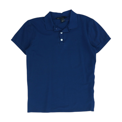 Navy Solid Short Sleeve Polo