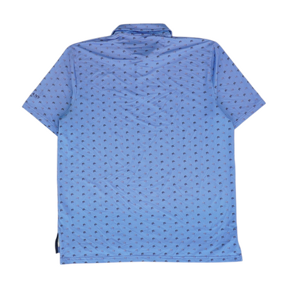 Blue Print Short Sleeve Polo