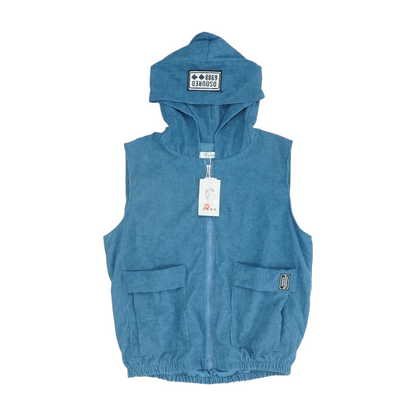 Blue Solid Vest