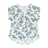 White Petite Floral Blouse