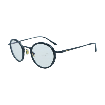 Black Unknown Round Prescription Eyewear